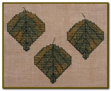 click here to view larger image of Autumn Leaves Wall Quilt Block L (chart)