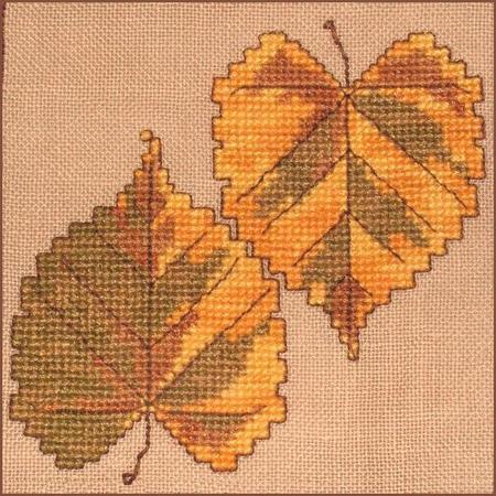 click here to view larger image of Autumn Leaves Wall Quilt Block A (chart)