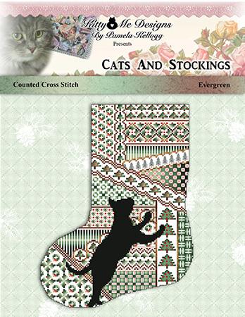 click here to view larger image of Cats and Stockings - Evergreen (chart)