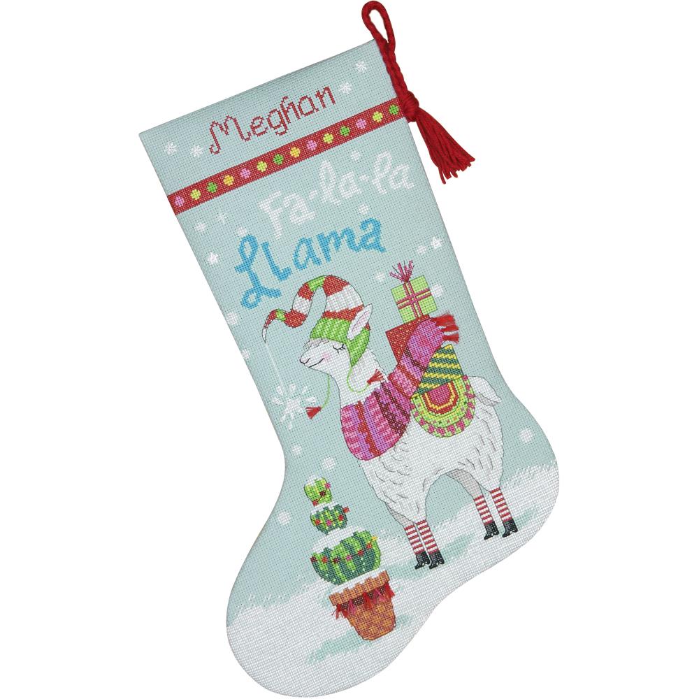 click here to view larger image of Llama Stocking (counted cross stitch kit)