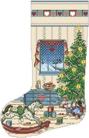 click here to view larger image of North Woods Heirloom Christmas Stocking (chart)