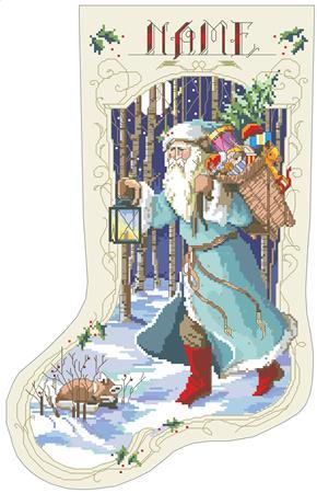 click here to view larger image of Old Father Winter Christmas Stocking (chart)