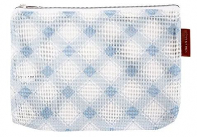 click here to view larger image of Mad for Plaid Project Bag - Bluebell  (accessory)