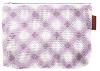 click here to view larger image of Mad for Plaid Project Bag - Lilac (accessory)