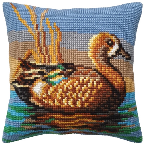 click here to view larger image of Mandarin Female Cushion (counted canvas kit)